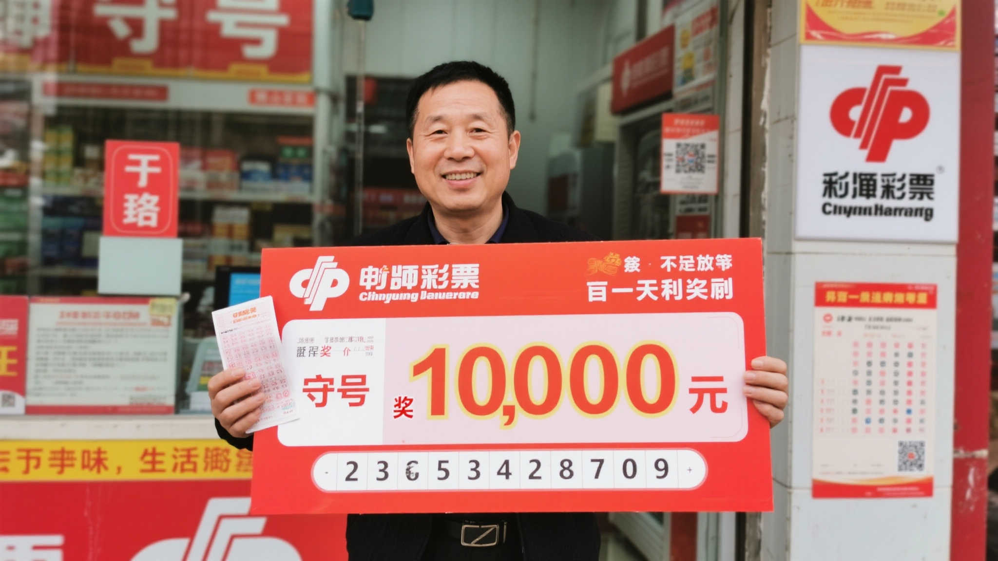 铁杆彩民坚守幸运号码，结合家人生日喜中千万大奖