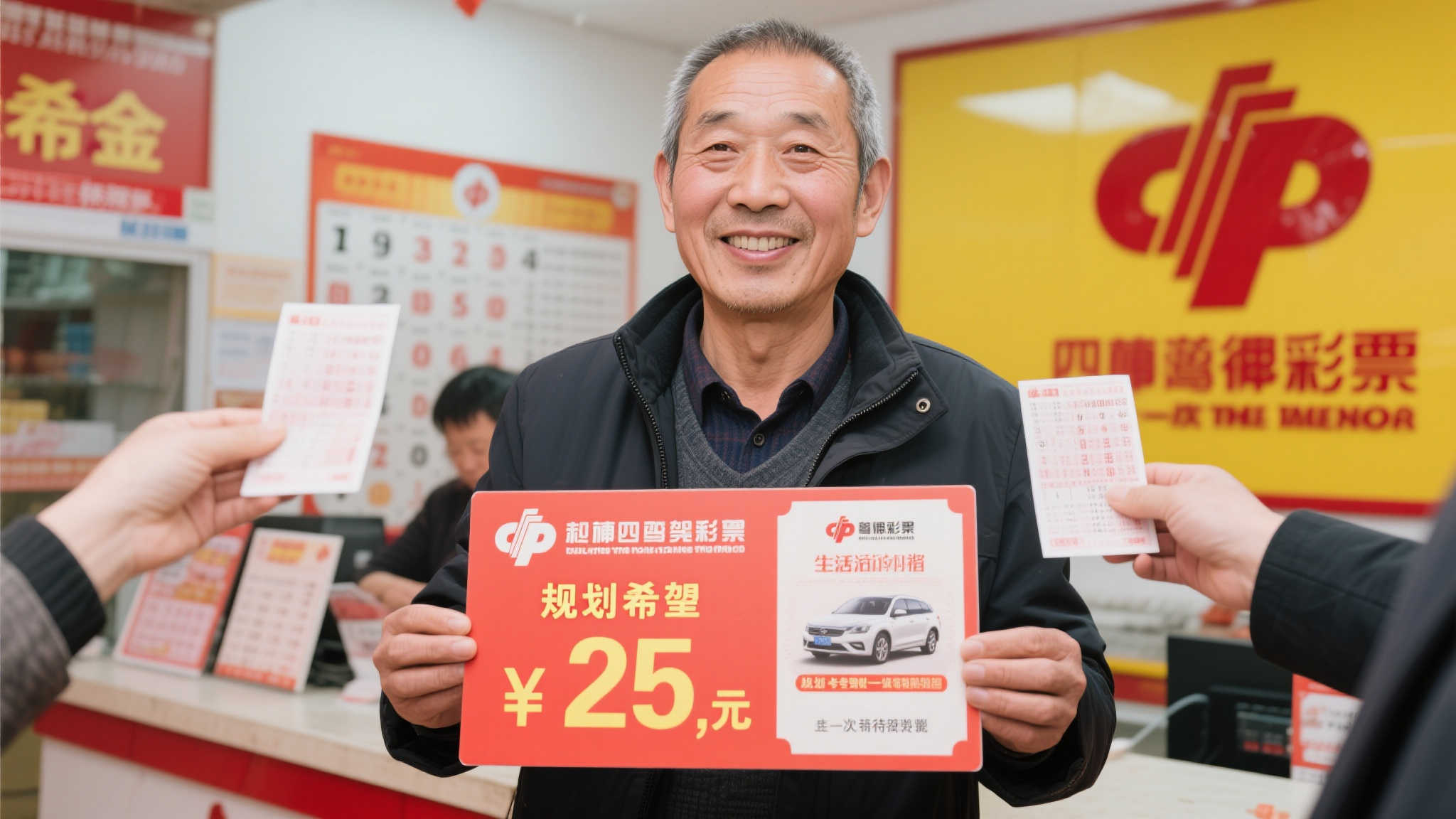 老彩民凭幸运号码喜中25万福彩大奖 计划学车购车圆梦