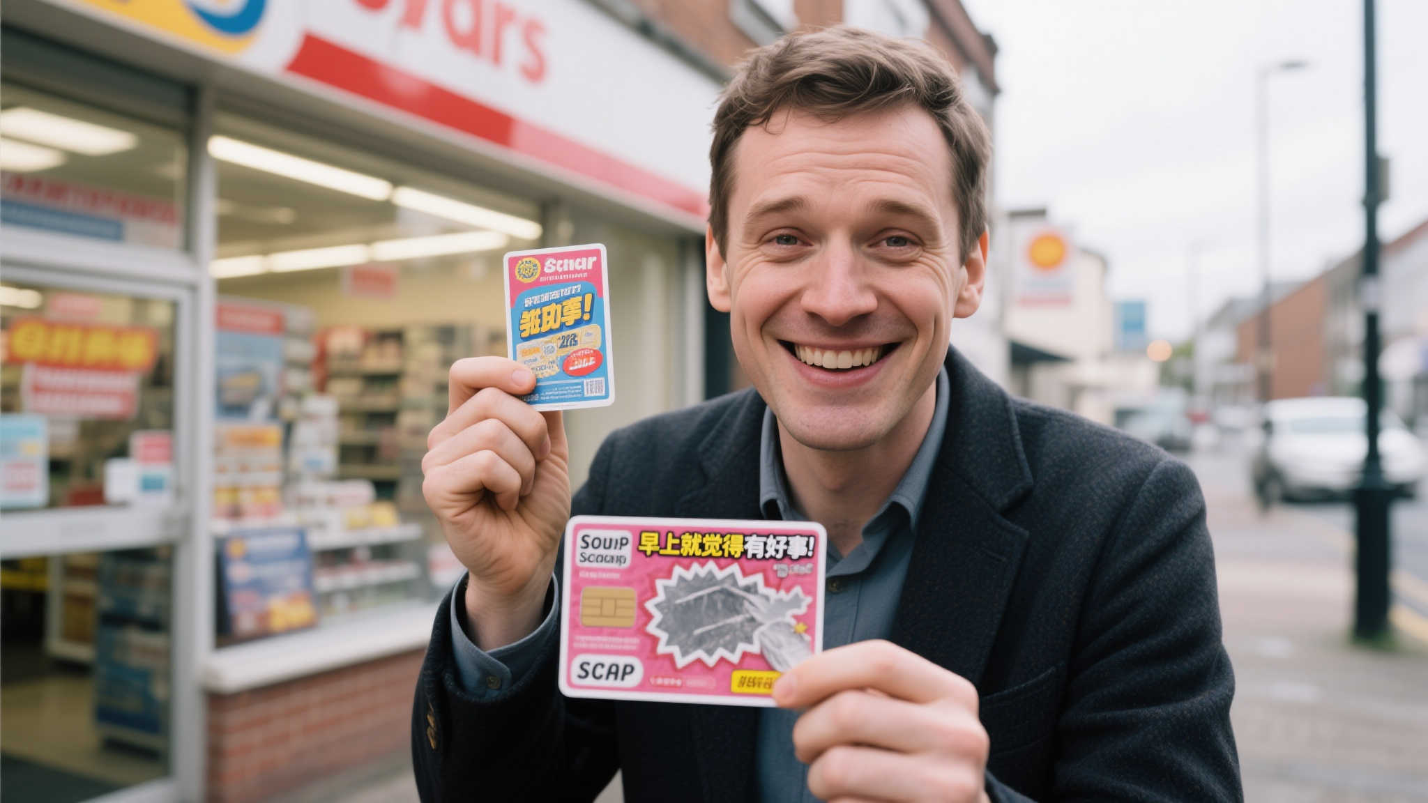 男子刮刮卡赢80万大奖:早起就预感有喜事 男子刮刮卡赢80万大奖:早起就预感有喜事