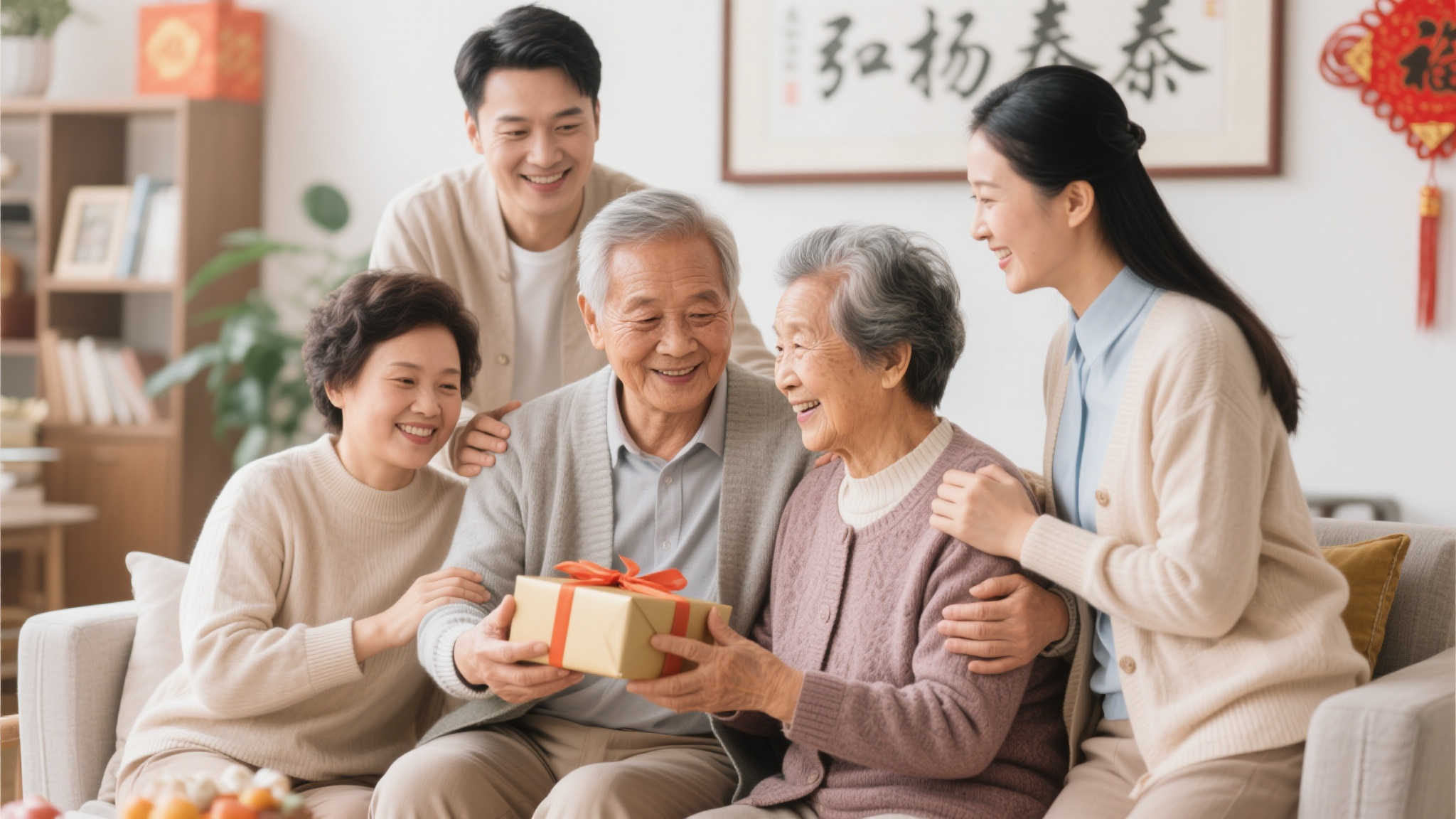 重阳暖秋敬老情，爱心相牵一家亲