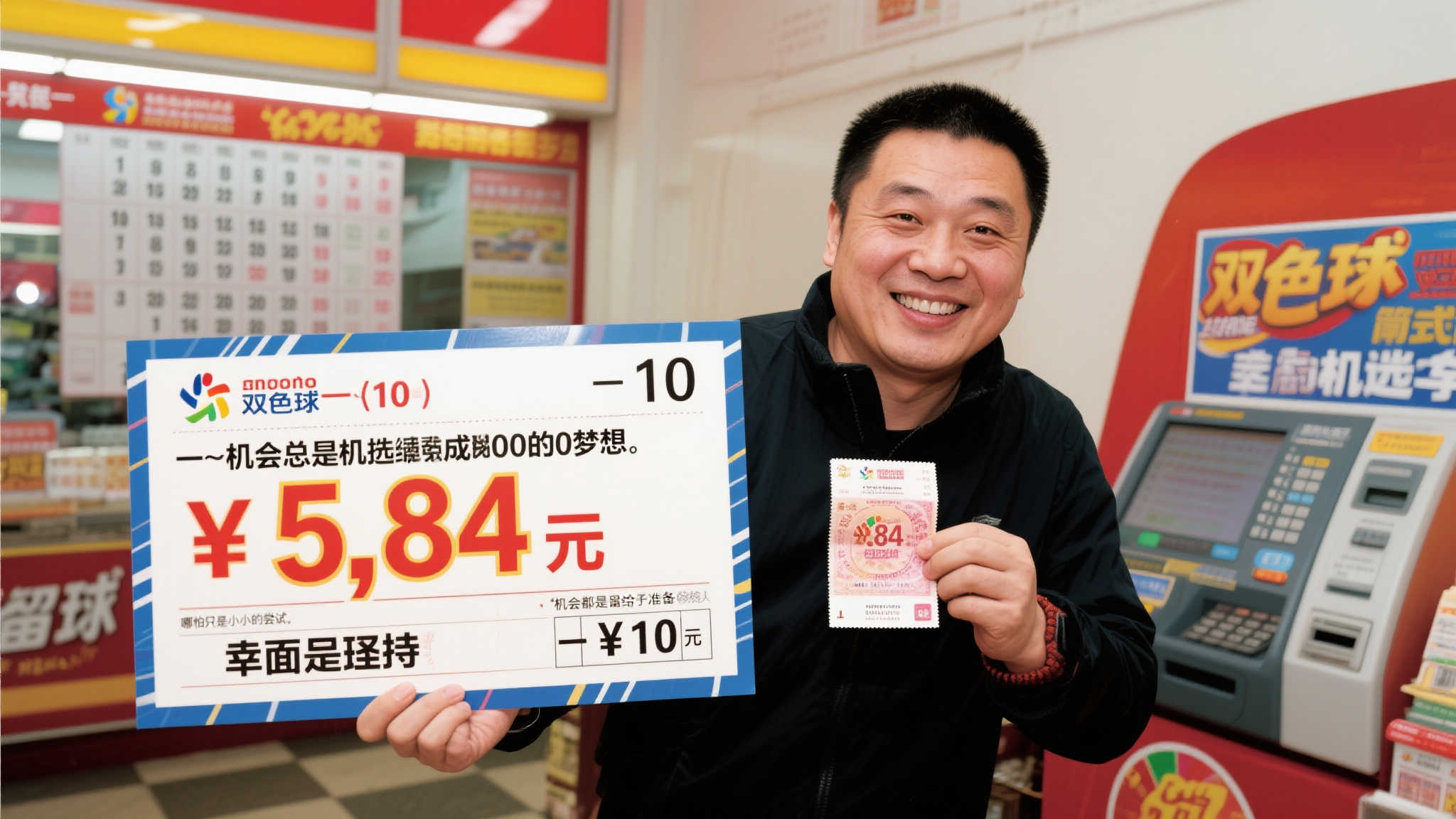 男子10元机选喜中双色球584万:奖金全权交给妻子支配 男子10元机选喜中双色球584万:奖金全权交给妻子支配