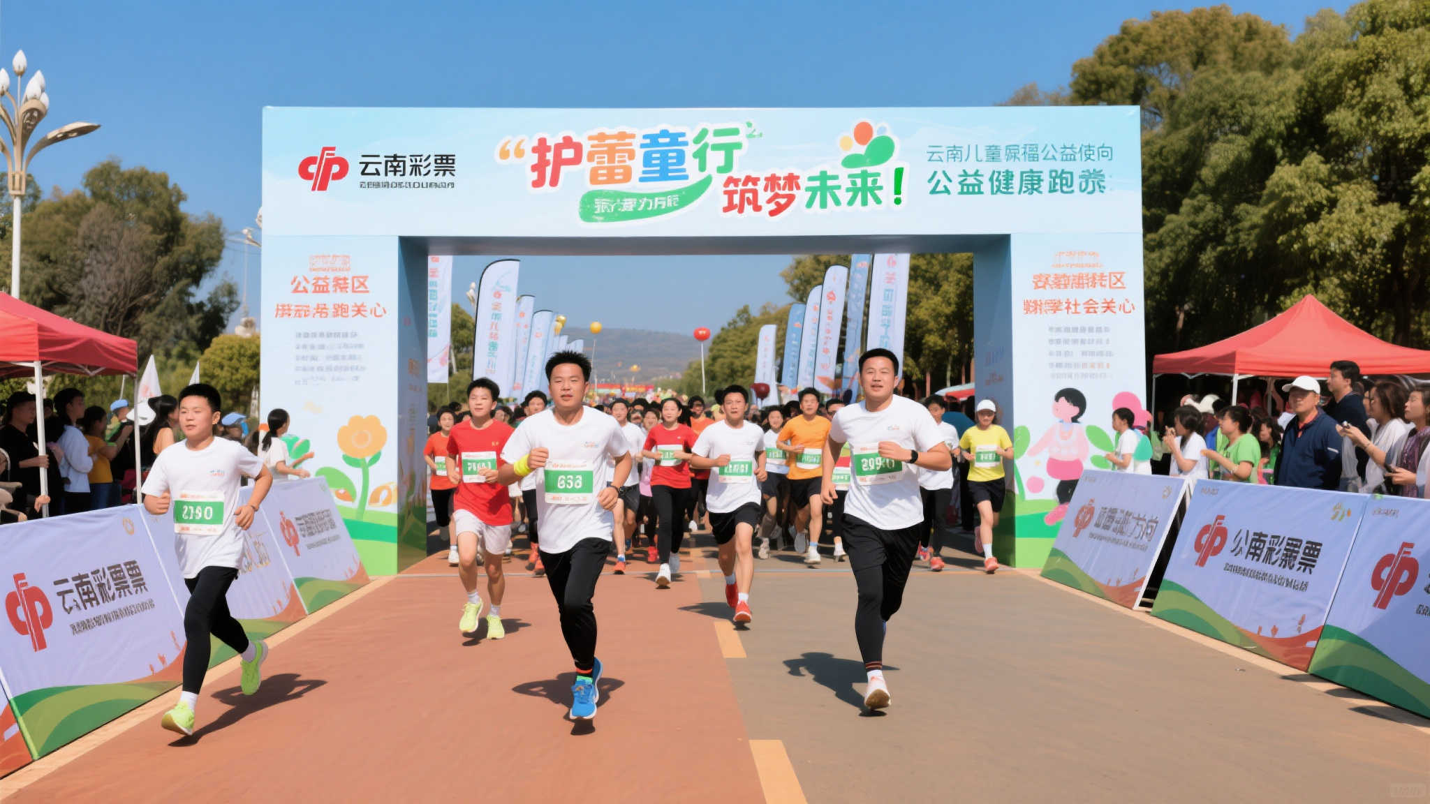 守护童心·奔向梦想”云南福彩公益健康跑安宁站掠影 守护童心·奔向梦想”云南福彩公益健康跑安宁站掠影