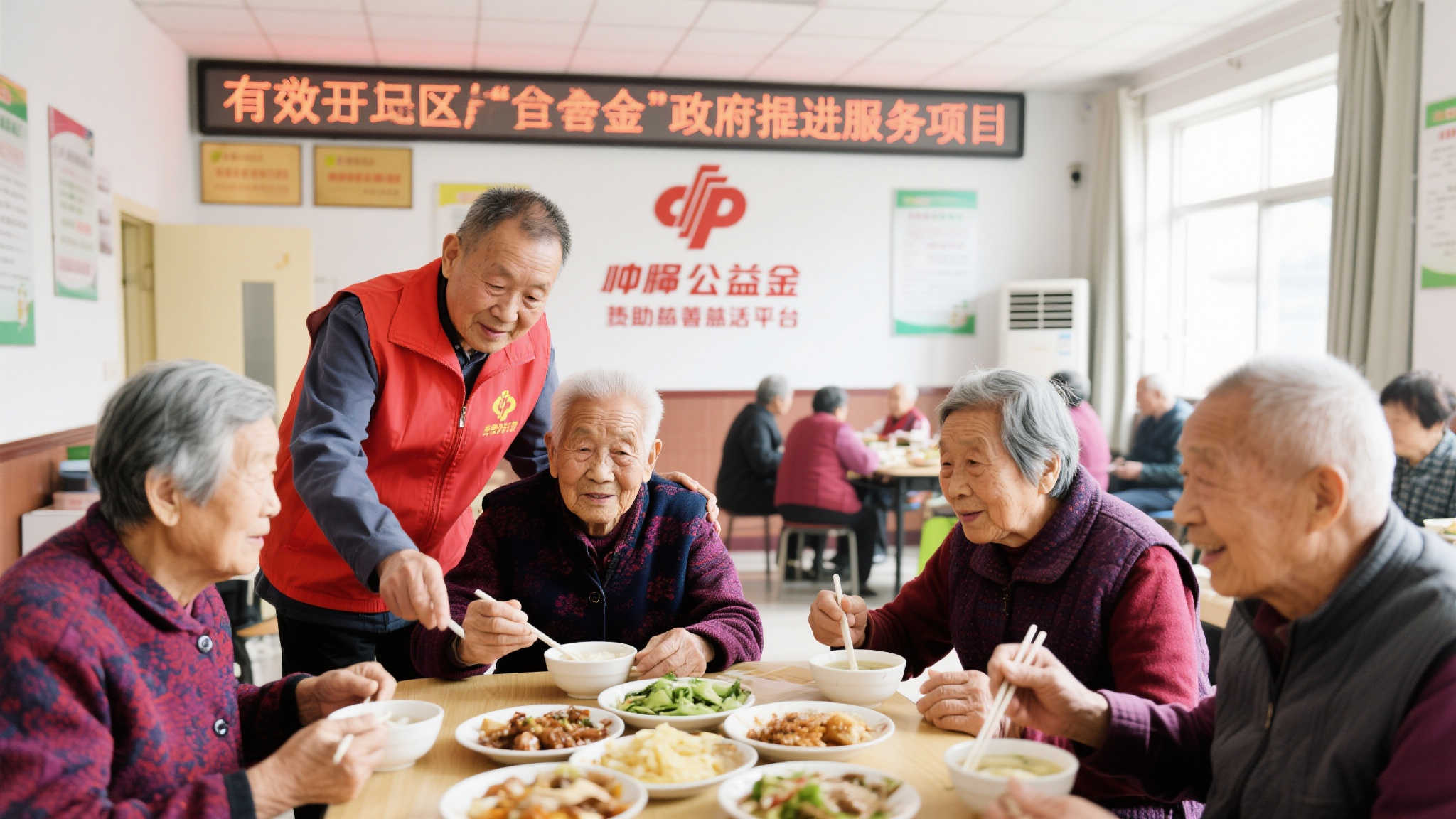 公益福彩助力，养老餐厅传递幸福味道