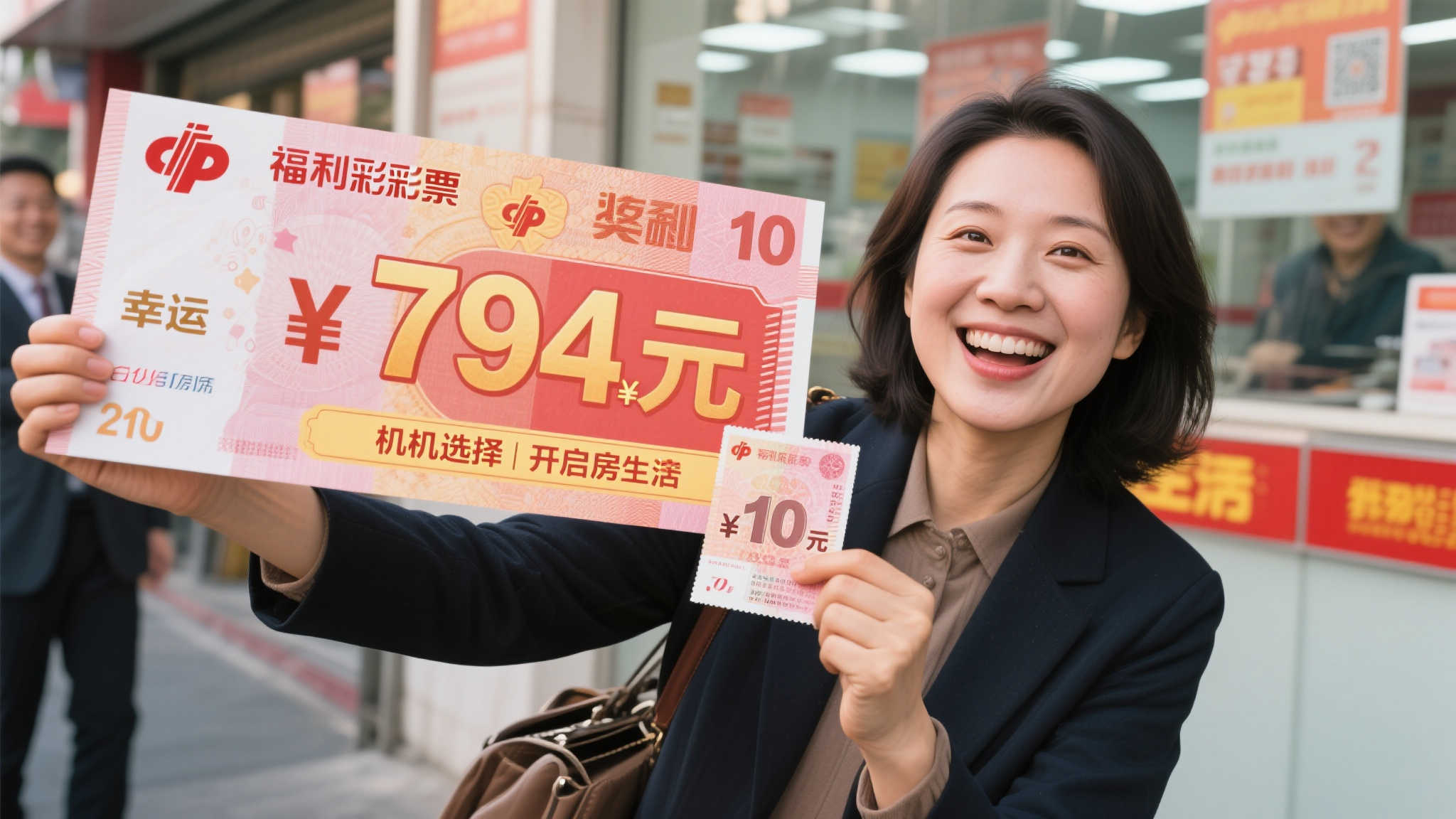 女子10元机选喜中福彩794万 出差途中圆梦购房新生活