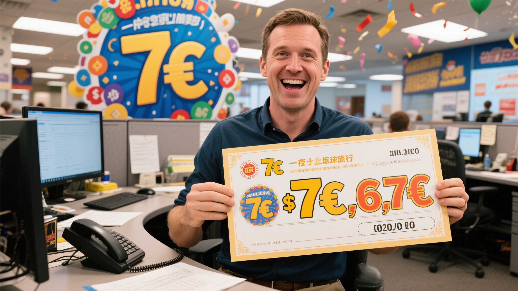 男子揽7亿彩票大奖创历史 淡定通知官方后继续工作