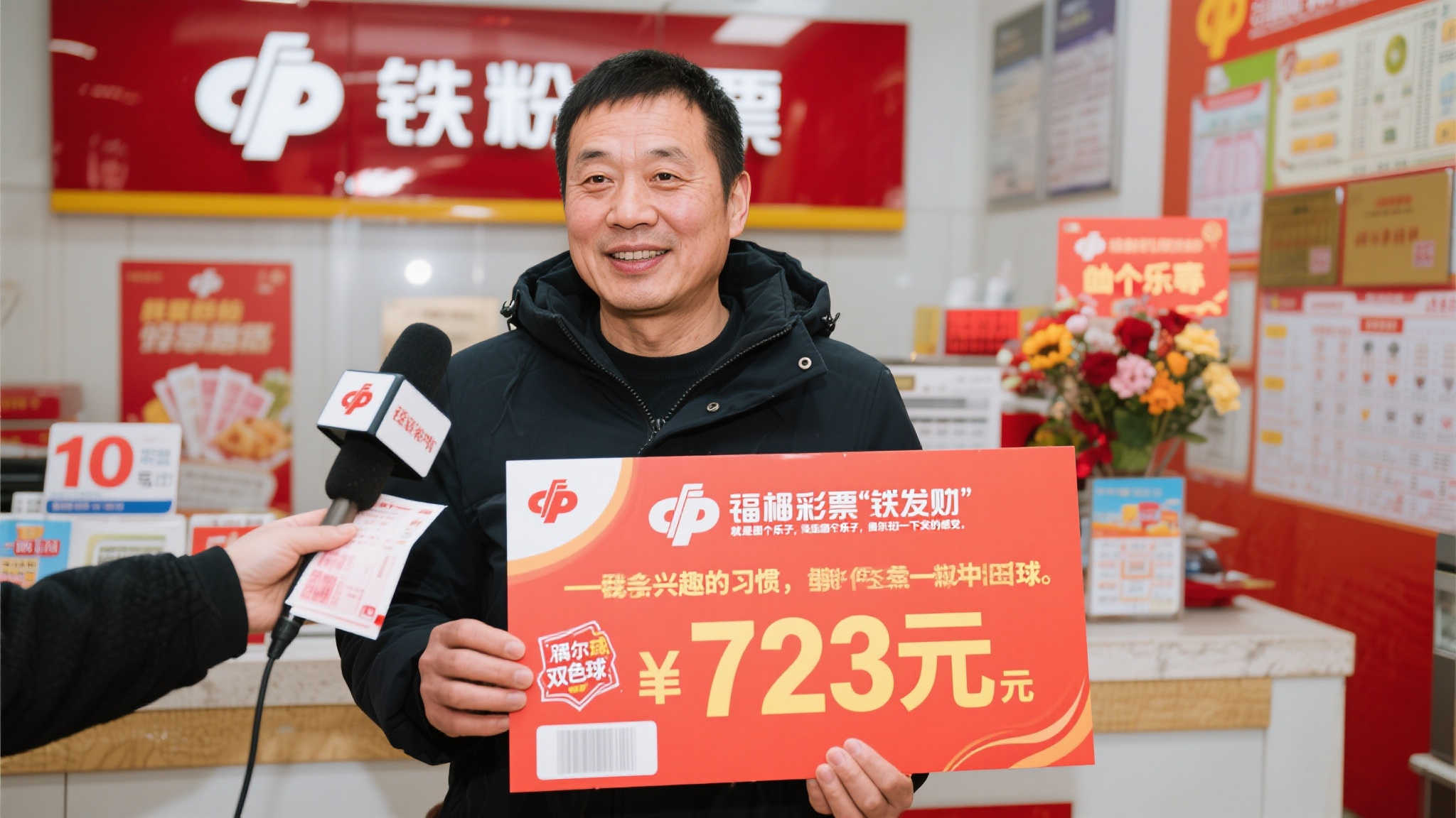 福彩忠实粉丝10元喜中双色球723万 随手一试竟成大赢家