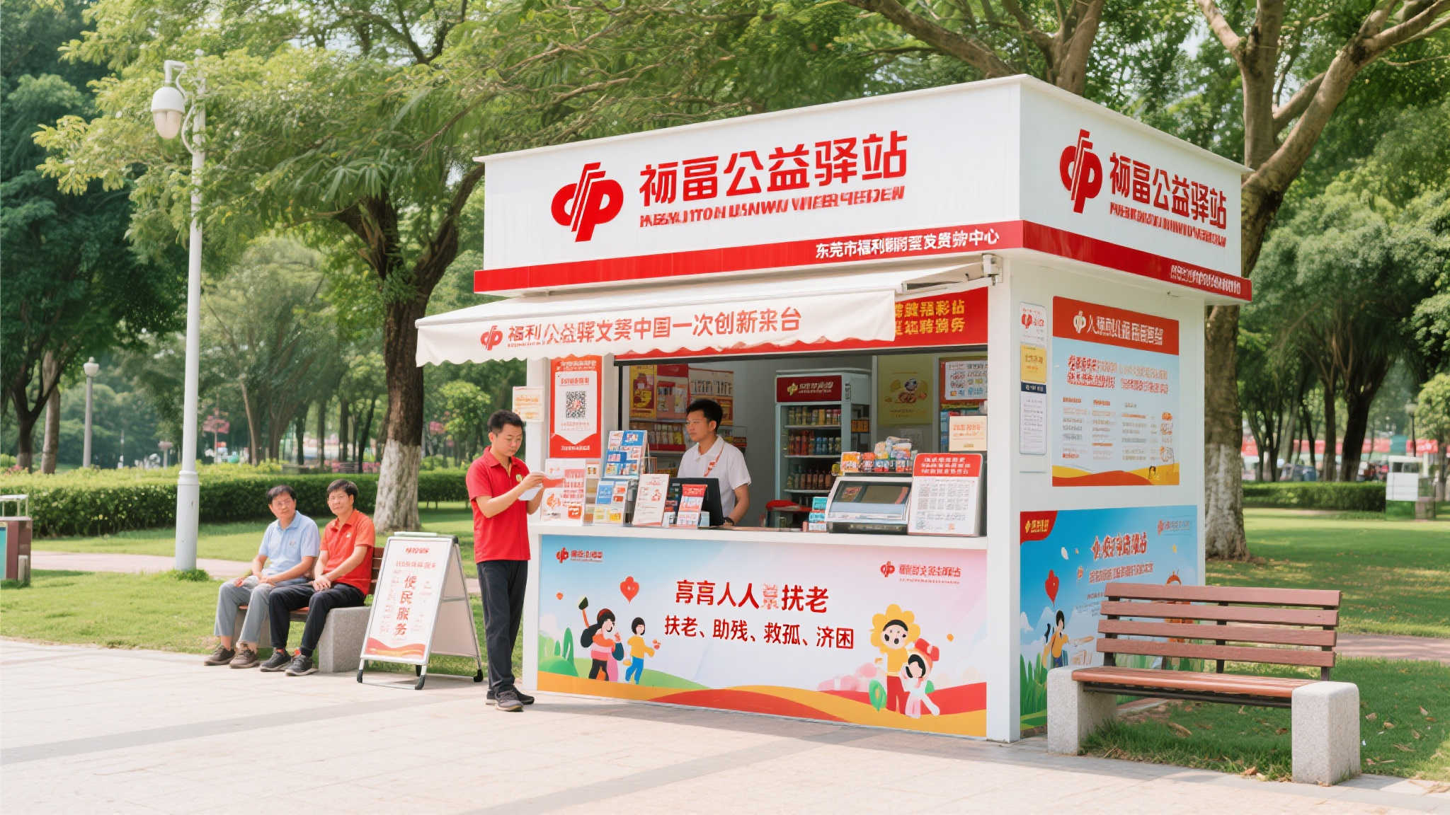 虎门公园迎来东莞首家福彩公益驿站 虎门公园迎来东莞首家福彩公益驿站